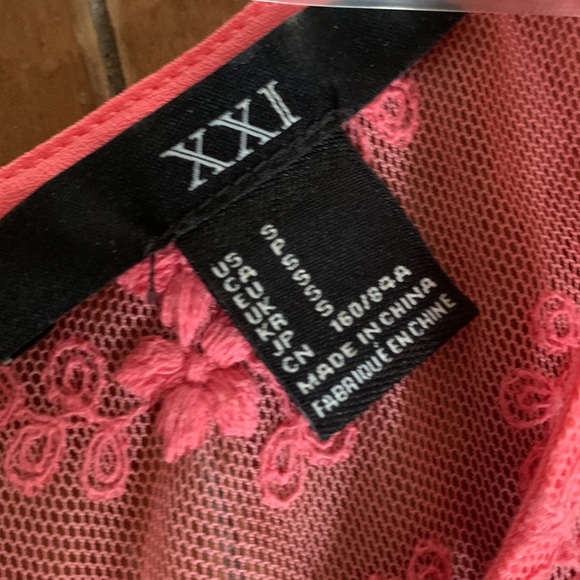 Forever 21 Sheer Back Pink Dress - Picture 4 of 7